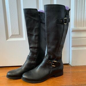 Black Leather Naturalizer Boots 10M